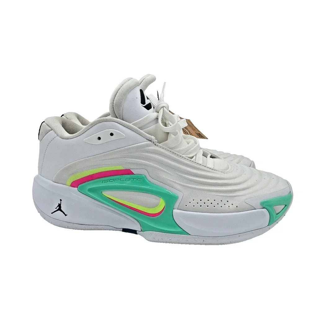 New Mens Nike‎ Jordan Luka 3 Photo Finish (White- Black Volt- Glow Green) Size 8